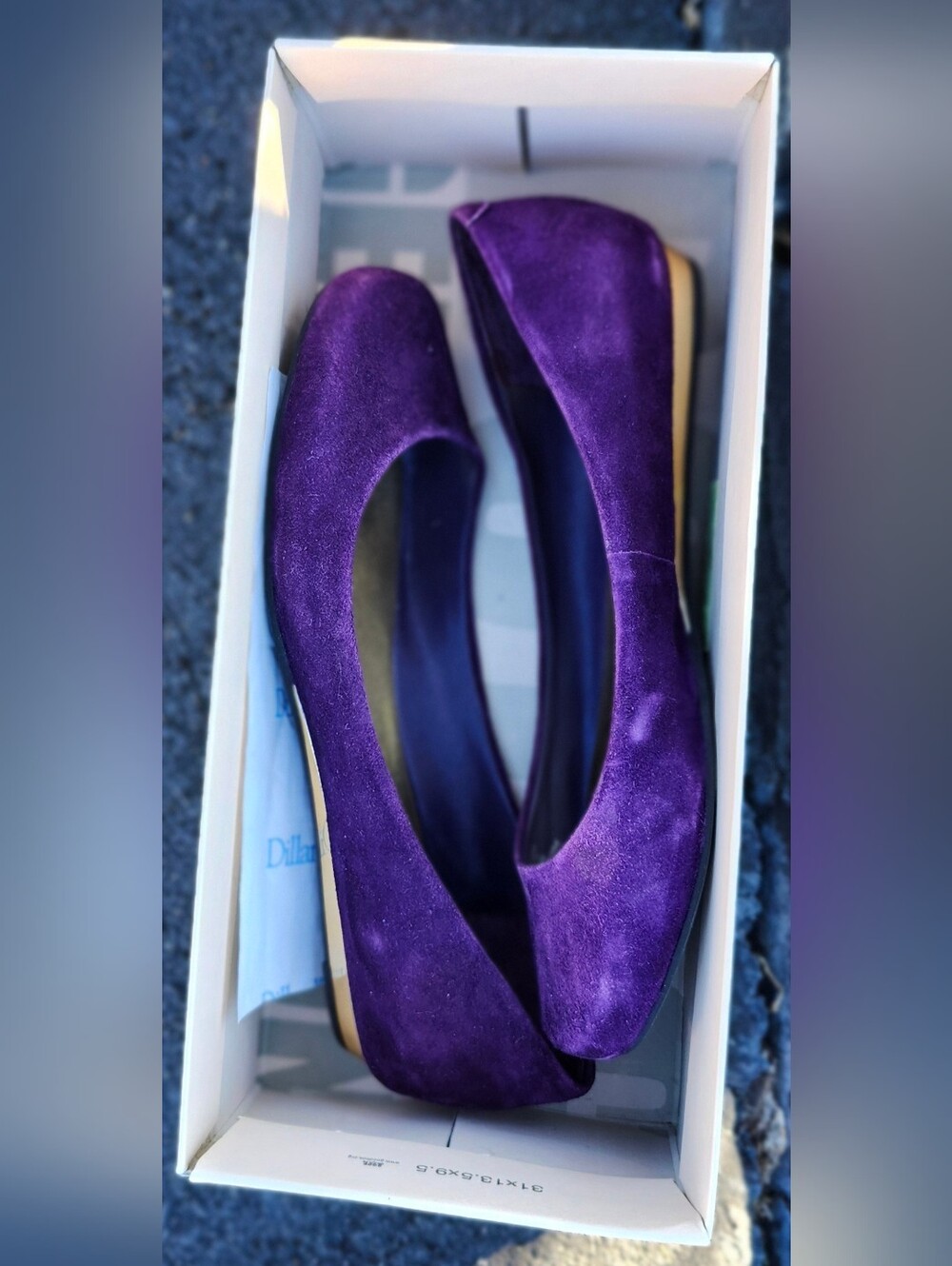 BCBGeneration Purple Suede Ballet Flats